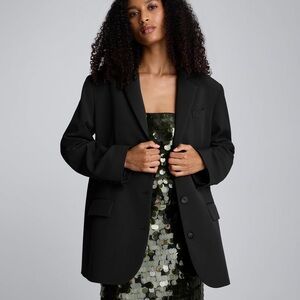 Kenneth Cole Reaction Black Women's Oversize  Blazer Size XL EC